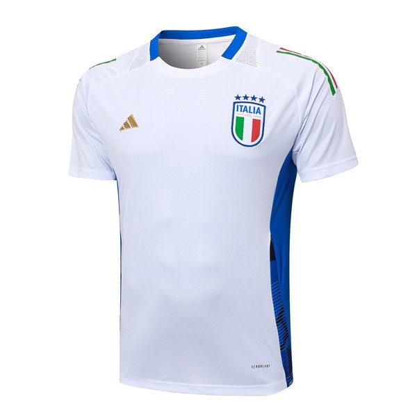 Camiseta Entrenamiento Italia 2024 2025 Blanco Azul